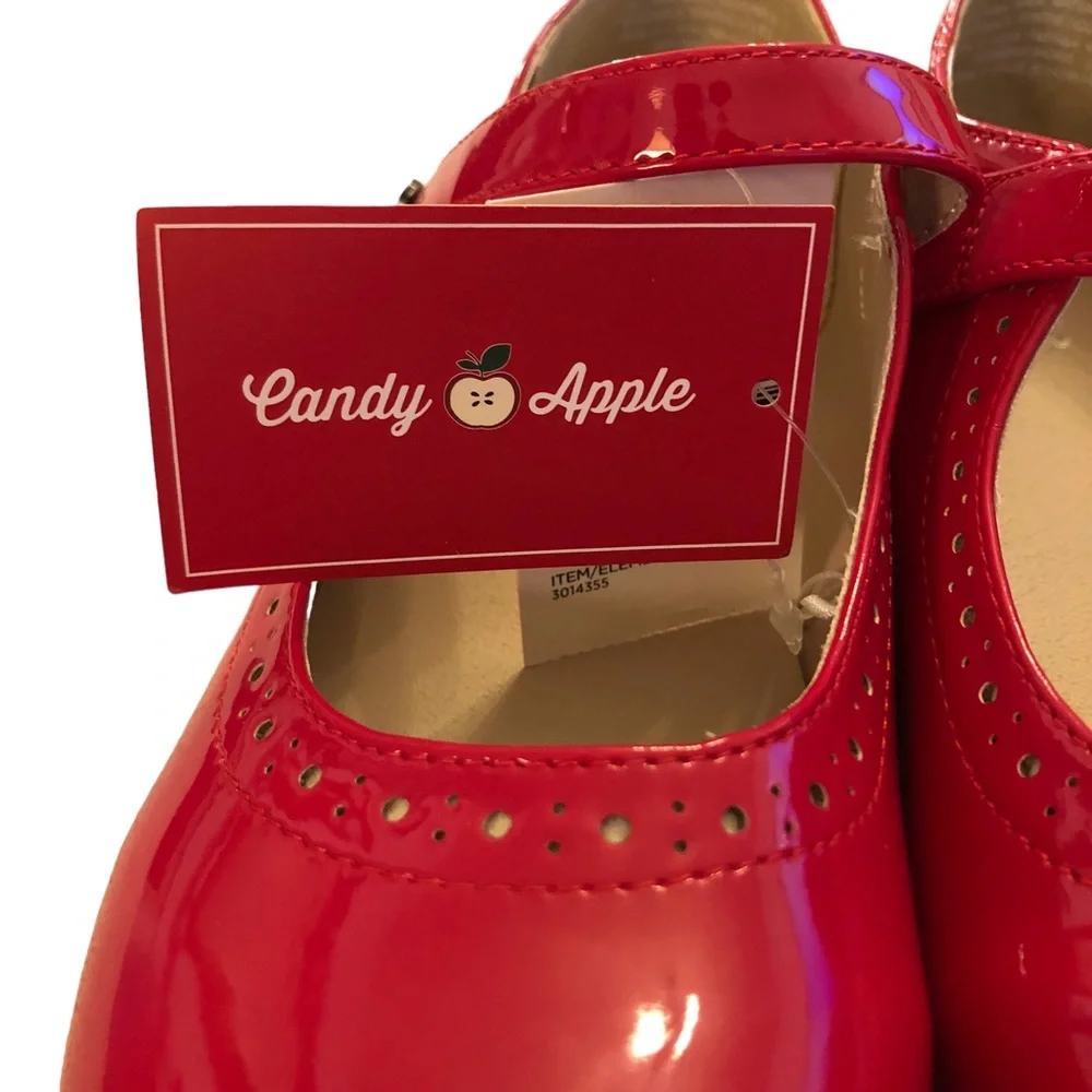 Retired Gymboree Candy Apple Patent Leather Mary Janes size 3